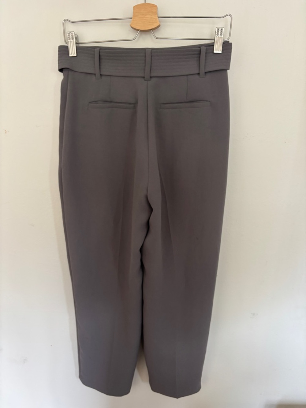 Aritzia Jallade Tie-Waist Trousers - Charcoal Gray - Picture 2 of 6